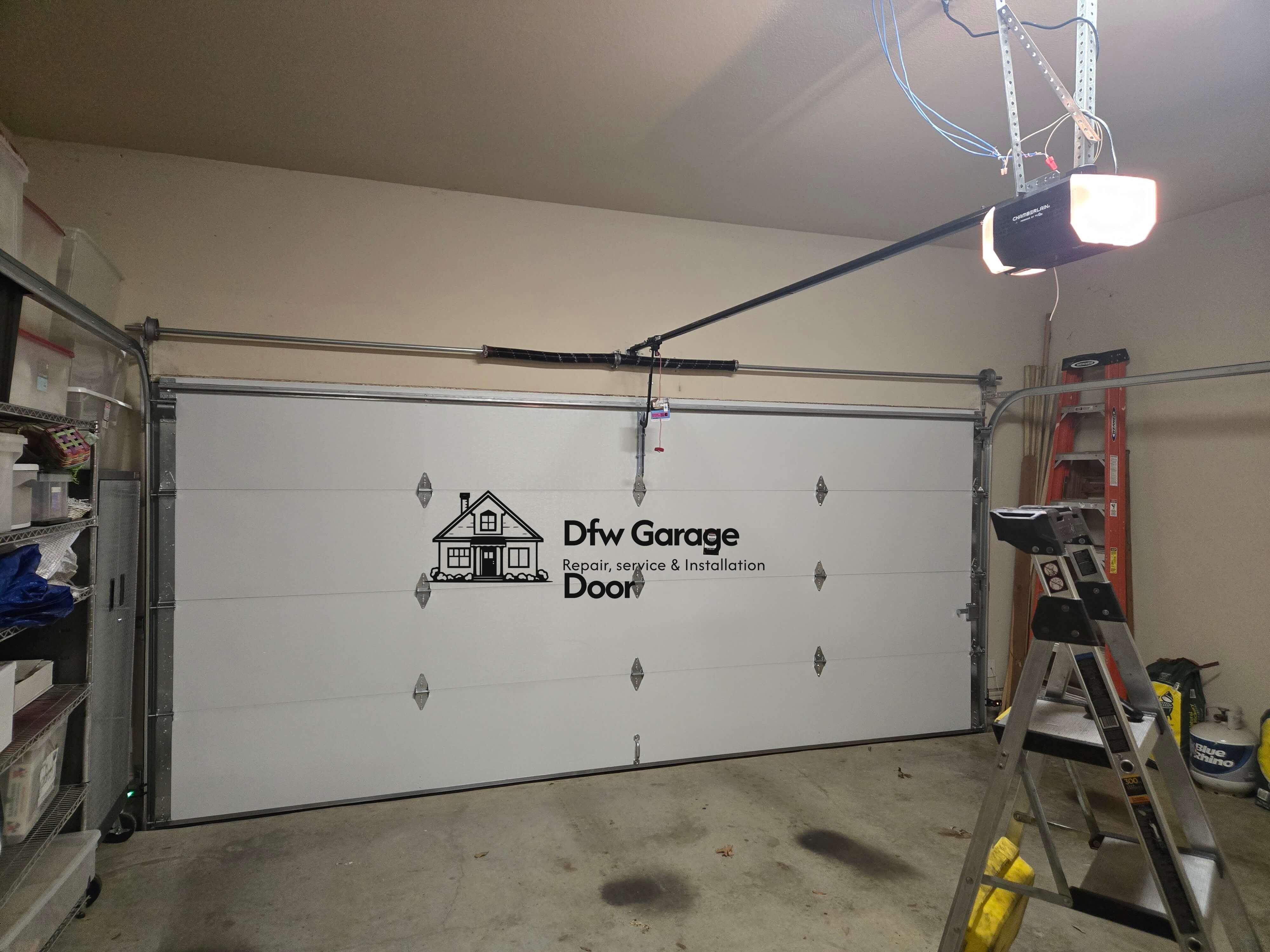 new-liftmaster-2220L-chain-drive-install